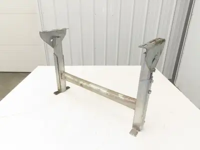 Automotion 24"W Conveyor Leg Stationary Floor Support 16" to 24"H Galvanized