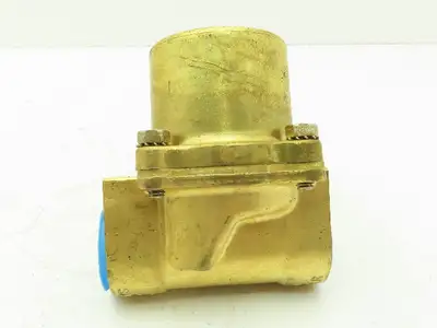 Skinner 2LF2HB6127 Brass Solenoid Valve 2-Way NC 120V 125 PSI Steam 1" NPT