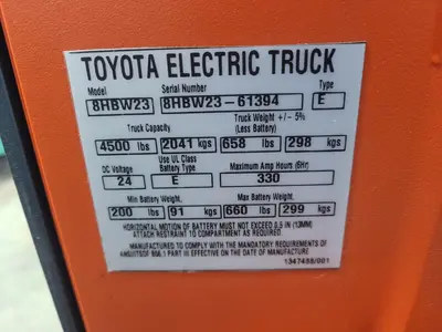 2013 TOYOTA 8HBW23 Forklifts | MD Equipment Services LLC (17)