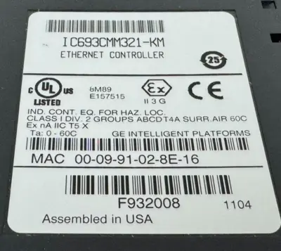 USED GE FANUC IC693CMM321