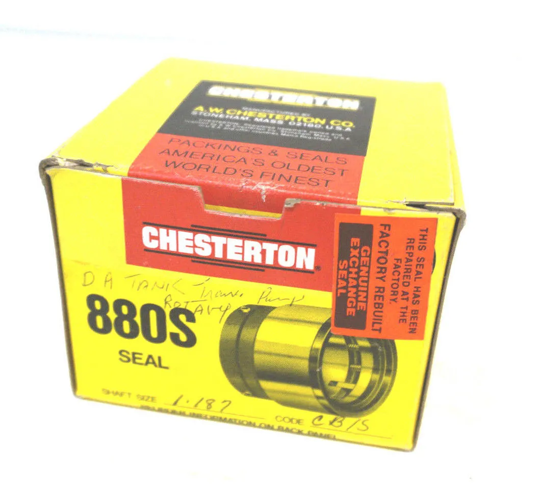NEW CHESTERTON 880S SEAL 1.187 SHAFT SIZE