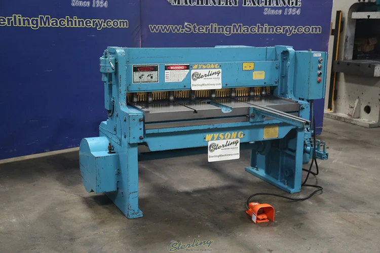 Used WYSONG 1252HD Power Squaring Shears (Gauge) California US | Sterling Machinery Exchange #1467185