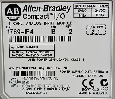 USED Allen-Bradley 1769-IF4