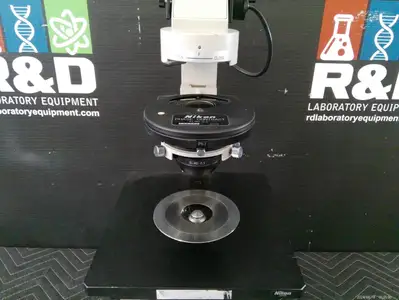 Nikon Diaphot Inverted Phase Contrast Microscope With 3 Objectives
