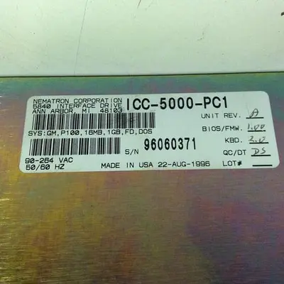 USED NEMATRON ICC-5000-PC1