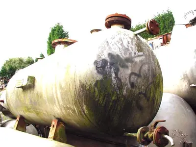 1000 L S/S Horizontal Pressure Vessel