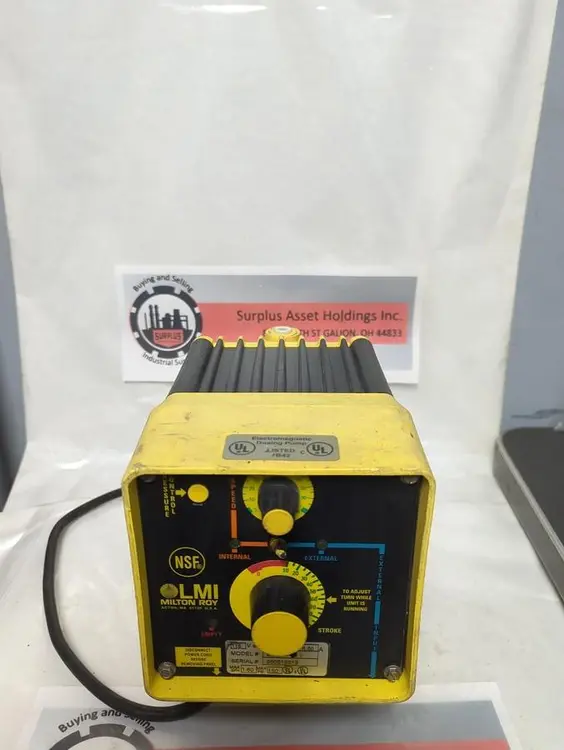Used MILTON ROY B711-191S Pumps (Metering) Ohio US | Surplus Asset Holdings #1365759