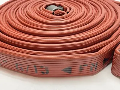 New | in-Stock Angus Red Chief Red Nitrile Rubber Fire Hose 75' Plumbing Equipment Michigan US | Maverick Industrial Sales #1391921