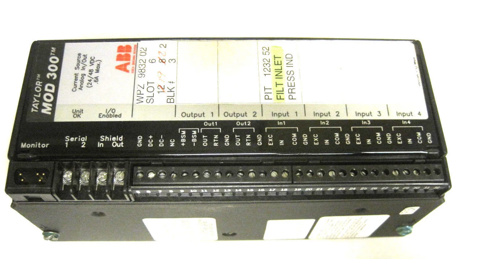 ABB TAYLOR 6231BP10820C-E BLOCK 6231BP10820CE