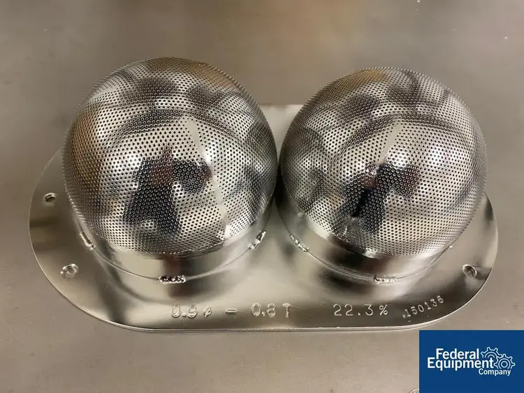 Used Fuji Paudal Fuji Paudal LCI Twin Dome Extruder Screen, .8 mm Pellet Mills Ohio US | Federal Equipment Company #128570