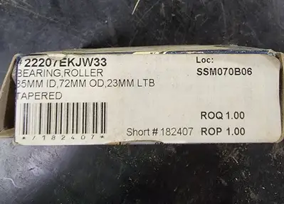 Tapered Roller Bearing No. 22207 EKJW33