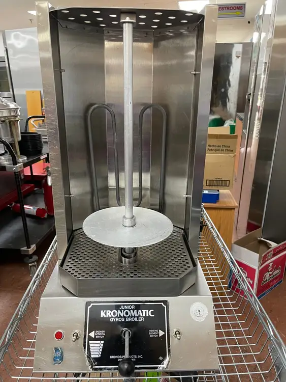 Used Kronomatic Used Kronomatic Junior Commercial Electric Gyro Broiler Cooker 110V 1400W Broilers Illinois US | Falcon Restaurant Supply #1375847
