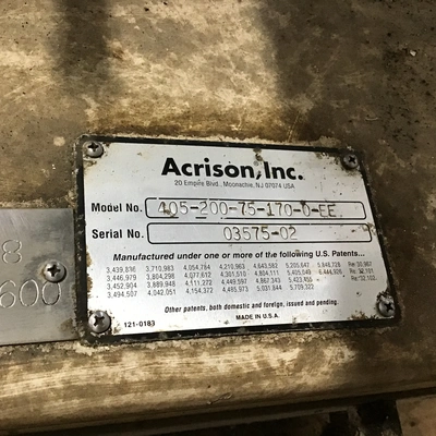 Acrison 405-200-75-170-0-EE Weight Loss Differential Weigh Feeder