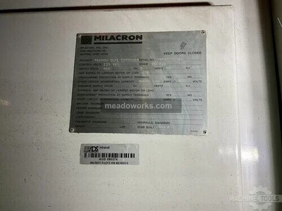Used 2007 CINCINNATI MILACRON PAK 600 6'' EXTRUDER Extruders Illinois US | Meadoworks #1498353
