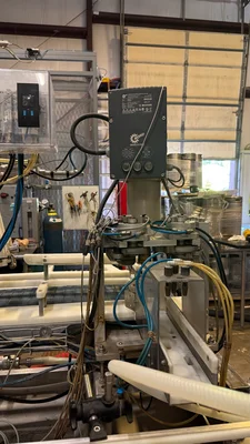 Wild Goose 4 head filler and seamer with depalletizer