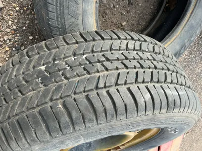 Lot of (1) General Size 205/65R15 Tire on Steel 5-lug Wheel, (1) General 185/60R15 Tire on Steel 5-l...