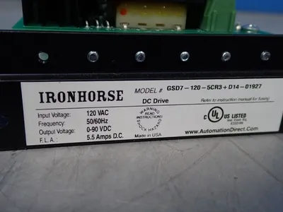 Used IRONHORSE GSD71205CR3 Speed Drives Ohio US | HGR 24 #728951