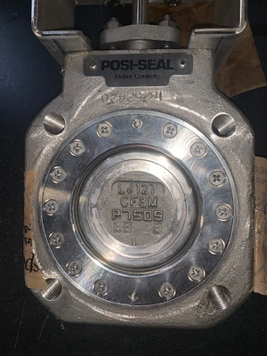 3" Fisher A41 Butterfly Valve with actuator and positioner New Storeroom Spare