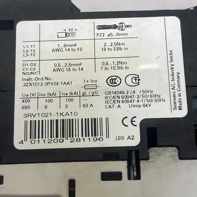 USED SIEMENS 3RV1021-1KA10