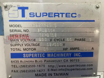 Used SUPERTEC G25P-50NC Universal Cylindrical Grinders Michigan US | Vander Ziel Machinery Sales #480431
