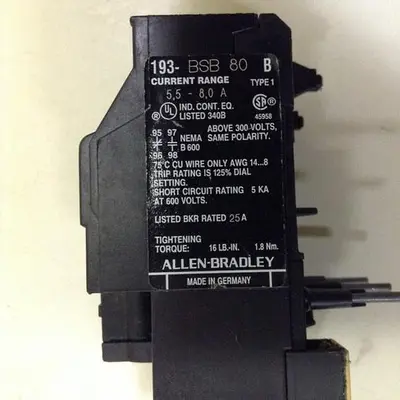 USED ALLEN BRADLEY 193-BSB80 SER B
