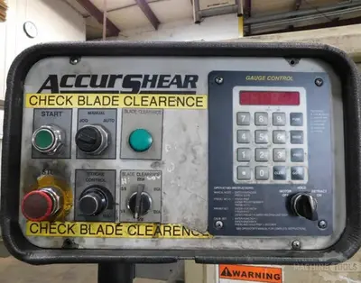 Used 2007 ACCURSHEAR 637510 Power Squaring Shears (Inch) Florida US | Southern Fabricating Machinery Sales, Inc. #1262023