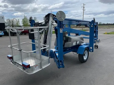 New | in-Stock 2026 GENIE TZ-50 TOWABLE ARTICULATING BOOM LIFT Towable Boom Lifts Alberta CA | Adcock Equipment #1418048