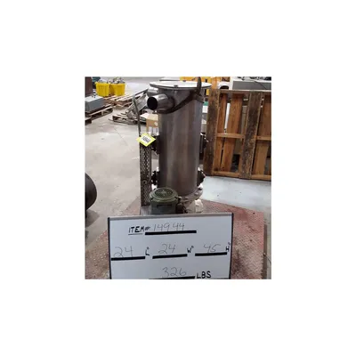 Used 10x12 Semco Rotary Airlock valve with Dual Shaft Agitated lump breaker