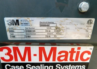 USED 3M MATIC CASE SEALER 8000 A