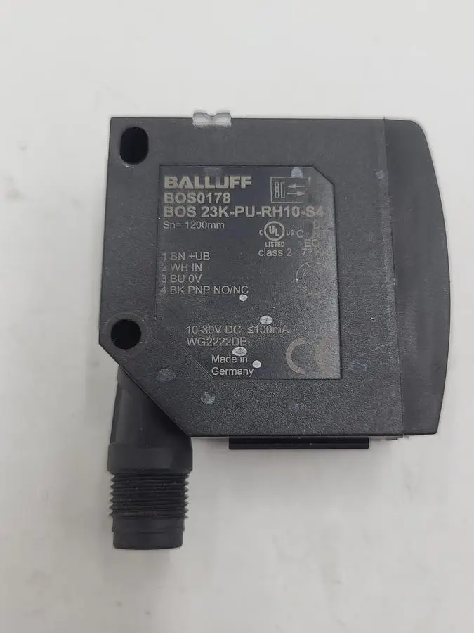 Used BALLUFF BALLUFF LIGHT SENSOR BOS0178 / BOS 23K-PU-RH10-S4 Sensors | ND Industrial Surplus #1216805