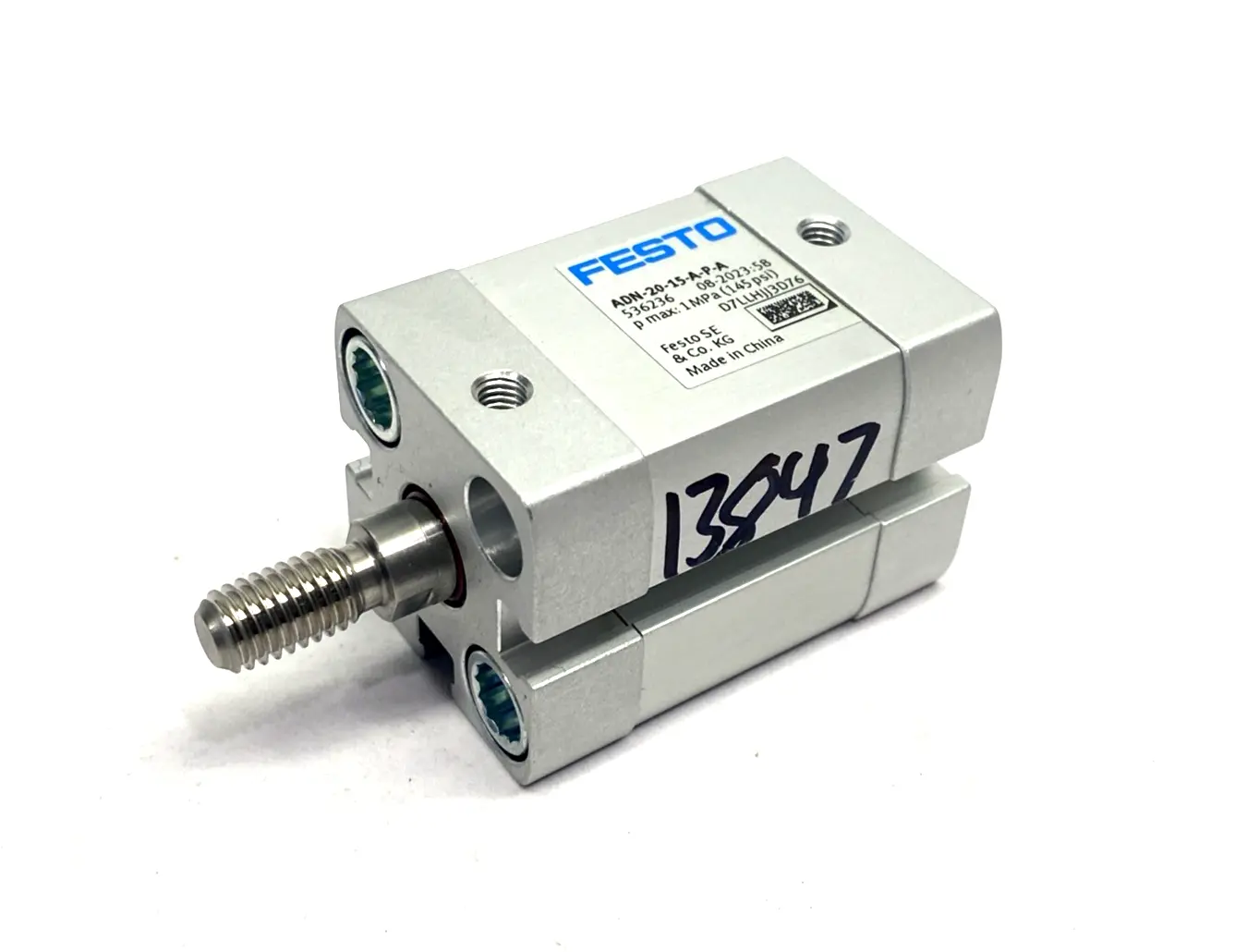 ADN-20-15-A-P-A, 536236 | Festo ADN-20-15-A-P-A Compact Cylinder 20mm Bore 15mm Stroke 536236 - New Other
