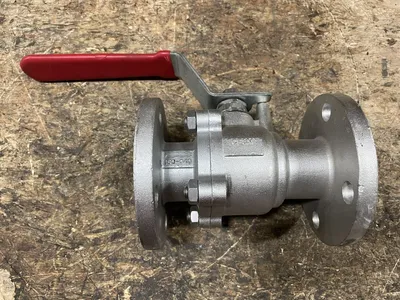 Festo 1-1/2” 316 Stainless Steel Flanged Manual Ball Valve