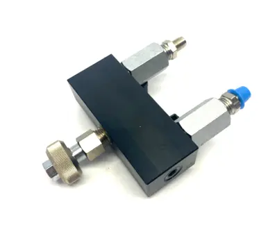 USED MAHR LOW-MAG 2-WAY MANIFOLD MILLIMAR