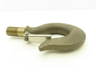 Crosby 319B JB 3.5 Ton Bronze Rigging Hoist Hook Threaded Shank w/Latch