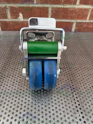 USED ALBION DUAL TECH 5" INDUSTRIAL CASTER W/  6" X 4.5" PLATFORM