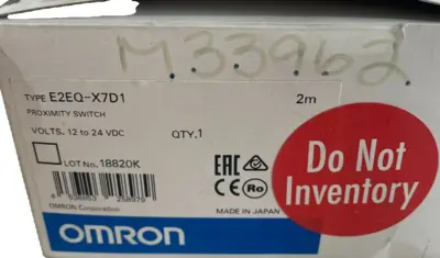 NEW OMRON E2EQ-X7D1 2M PROXIMITY SWITCH 12 to 24 VDC E2EQX7D1