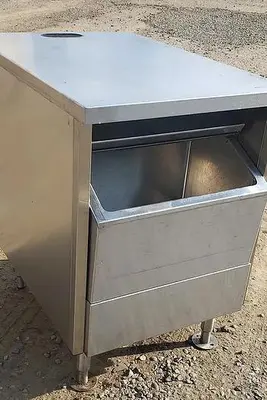 Working S.S Table W/ Bin