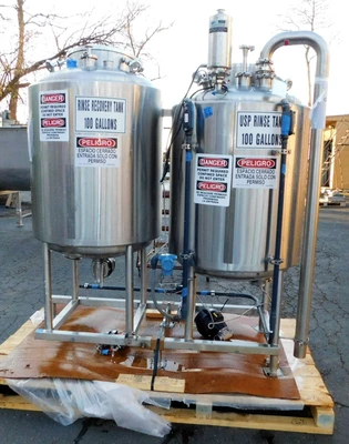 USED 100 GALLON X 2 100 GAL X 2