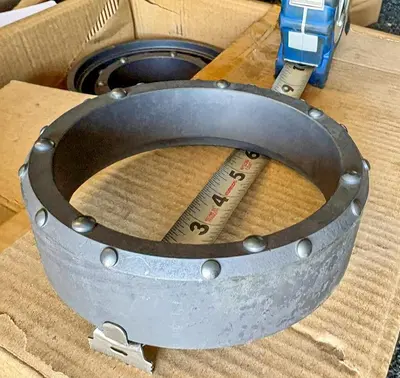 New | in-Stock AFTERMARKET 5" DUAL ROTARY SHOE – 7 DOMED BUTTONS ON FACE, 21 BUTTONS ON SHOULDER – THIN WALL Drilling Attachments Pennsylvania US | East West Machinery & Drilling #1418130