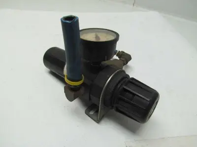 Watts D11-02DJC Fluid Air Pneumatic Regulator/Filter 300PSI Max. w/Gauge