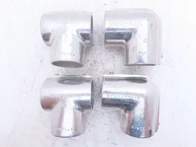 Hollaender 3-9/5-9 Speed-Rail 2" Elbow & Tee Fits 2.375"OD Pipe 2.4" ID Lot of 4