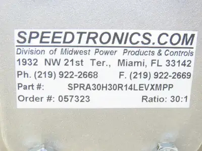 Electra Grove Gear EL-HM-830-30-R Gearbox 30:1 Reducer 58rpm 140TC Hollow Shaft