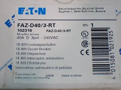 USED SIEMENS FAZD40/3RT