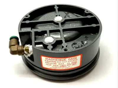 2004C | Dwyer Instruments  Magnehelic Pressure Gauge Range 0-4" w.c. 15psig - Used