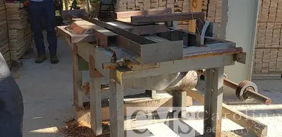 USED CUSTOM BUILT SINGLE HEAD PALLET NOTCHER