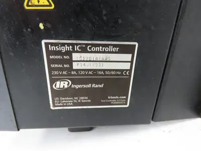 Ingersoll Rand IC12D1A1AWS Insight IC Nutrunner Tool Controller 120VAC 8A