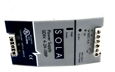 NEW SOLA SDN-4-24-100P POWER SUPPLY SDN424100P