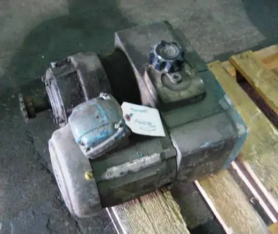 Vari Speed Drive with sprocket, estimated to be a 1 hp.