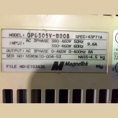 Magnetek GPD 505 5 hp Electric Starter