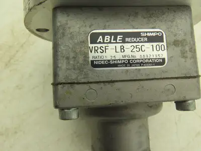 Shimpo-Nidec VRSF-LB-25C-100 Able Reducer 25:1 Ratio Inline Servo Gearhead